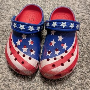 Kids Patriotic Clogs - Red, White, and Blue